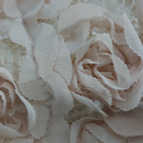 Ochirly Pastel Pink Floral Jacket/Cropped/Vintage/Designer/Sz S/Lined - Picture 4 of 7